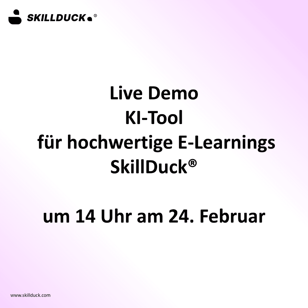 Live Demo am 24. Februar 2026